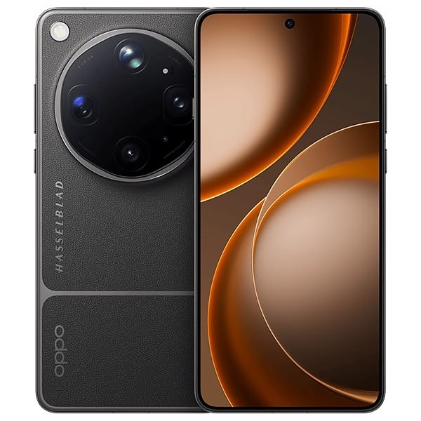Oppo smartphone showing back and front views on a white background